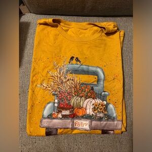 Plus Size Women’s 3X Large Canvas Bella T-shirt. Fall Truck